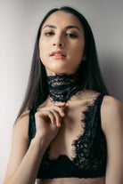 Malia Black Lace Choker - Colette And Sebastian